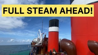 THE WAVERLEY PADDLE STEAMER LAST ONE IN THE WORLD🚣🚢 waverleypaddlesteamer [upl. by Clywd]