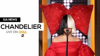 Sia  Chandelier Live on GMA [upl. by Ahsinid]