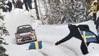 Citroën WRC 2013  Rally Sweden  Day 2 [upl. by Pantheas]