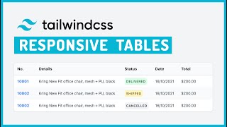 TailwindCSS responsive tables on mobile screens [upl. by Roberson]