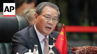 Chinas Li Qiang expressed concerns about external forces interfering in regional affairs [upl. by Crissie]