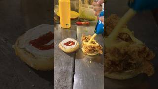 Zinger burger youtubeshorts viralvideo music foodie indianstreetfood [upl. by Yatnahs]