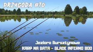 Russian Fishing 4 Przygoda 70 Jezioro Bursztynowe KARP na BATA  Blade Inferno 800  jak poszło [upl. by Ciredor]