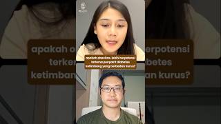 Obesitas bisa jadi faktor penyebab diabetes simak pejelasannya yaa Shorts mGanik Diabetes [upl. by Valentijn95]