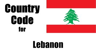 Lebanon Dialing Code  Lebanese Country Code  Telephone Area Codes in Lebanon [upl. by Ahcsrop]