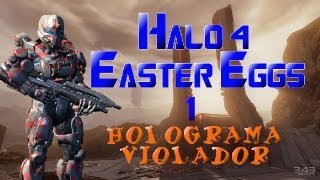 Halo 4 Easter Eggs Y Glitches  Halo 4 Easter Eggs 1  Holograma Violador [upl. by Noived]