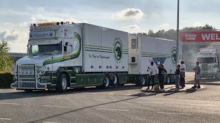 Truckstar festival 2024 UITTOCHT part 3 The Netherlands Assen TT circuit with v8 trucks sounds [upl. by Ano]