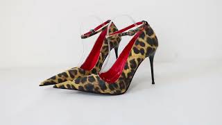 Sorbern Leopard 12cm High Heels Women Pump Shoes Stilettos Steel Heeled Transgirls [upl. by Nerreg]