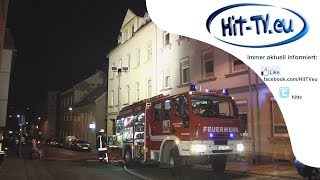 Brand Dachgeschoßwohnung Werdau Sachsen 01042014 [upl. by Asira]