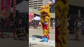 HeartStopping Moment Chinese Lion Dance Shoulder Stand on Stool Fail 😱🦁shorts liondance [upl. by Roche]