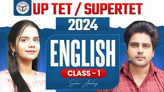 UPTETSUPERTET 2024 ENGLISH CLASS 1 BY Sachin Academy Live 1pm [upl. by Shamrao]