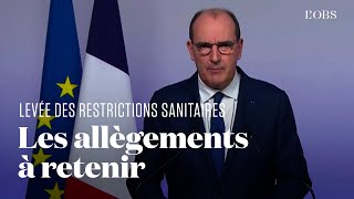 Jean Castex annonce le calendrier de lallègement des restrictions sanitaires contre le Covid19 [upl. by Gagnon]