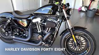 Harley Davidson 48 Night Ride 2  Pure Engine Sound Only [upl. by Oivatco]