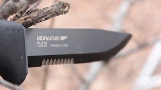 Serrated Mora Tactical SRT Knife Mora Quality Tactical Applications [upl. by Novoj]