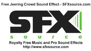 Free Jeering Crowd Sound Effect  SFXsourcecom [upl. by Wier805]