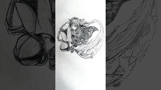 Tomioka Giyu Speed drawing Stick hashira shorts anime drawing [upl. by Eneluj]