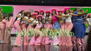 Beta Chapter  Alpha Kappa Alpha Sorority Incorporated 71st Boule Step Show [upl. by Amadeo]