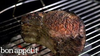 How to Grill a TripleCut Pork Chop for a Crowd [upl. by Abixah590]