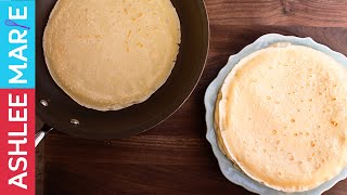 How to make Homemade Crepes without specialty equipment  recipe and tutorial [upl. by Anilave]