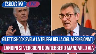 Giletti Si Scaglia Contro Landini e la Cigl dopo la Truffa ai Pensionati Italiani [upl. by Namielus]