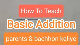 How teach Basic math Addition small kids 😇🤪maths tuition ytmotivation viralshorts [upl. by Aihsinyt]