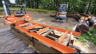 WoodMizer LX 50 Super Bed Extension For The Sawmill [upl. by Fosque510]