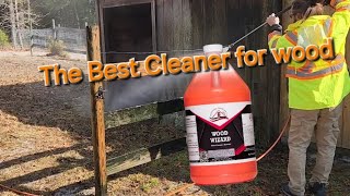 How to Clean a Wood Fence the Easy Way [upl. by Ahsiemal]