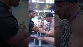 Larry Wheels met the real power of Denis Cyplenkov armwrestling [upl. by Aicinad149]