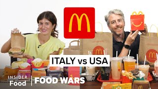 US vs Italy McDonalds  Food Wars  Insider Food [upl. by Adnoryt]