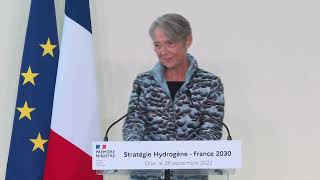 Hydrogène  intervention d’Élisabeth Borne à Compiègne [upl. by Tad]