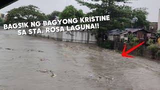 BAGSIK NG BAGYONG KRISTINE SA STA ROSA LAGUNA [upl. by Reube]