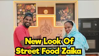 New Look Of Street Food Zaika  Kitchen Interior Work  New Setup  Kitchen Ideas [upl. by Ollie]