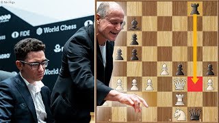 The Harrelson Blunder  Caruana vs Carlsen 2018  Game 1 [upl. by Neih]