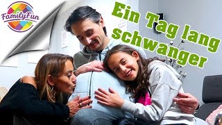 1 TAG LANG SCHWANGER  WENN MÄNNER SCHWANGER SIND  Family Fun [upl. by Ludly939]