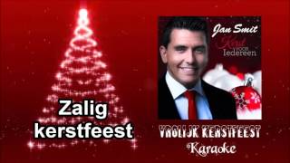 Jan Smit  Vrolijk Kerstfeest karaoke [upl. by Eliga]