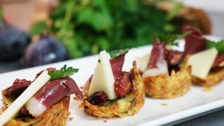 Recette apéritif de Noël  Croustillant de Canard Brebis amp Figues [upl. by Ailegnave]