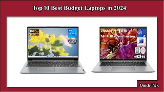 ✅ Top 10 Best Budget Laptops in 2024 [upl. by Ehav496]