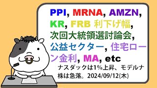 米国株への影響が考えられるニュースヘッドラインを聞き流し【20240912】 [upl. by Fortin]