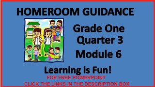 HOMEROOM GUIDANCE GRADE1 QUARTER3 MODULE6 FREEPPTLEARNINGISFUNHomeroomGuidance ShareYourWork [upl. by Olifoet]