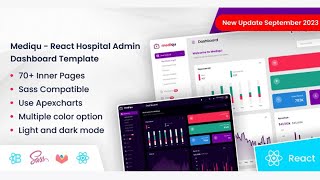 Medical Hospital React Admin Dashboard Template [upl. by Av651]