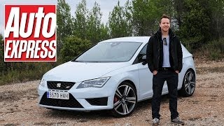 Seat Leon Cupra 2014 review  Auto Express [upl. by Carce]