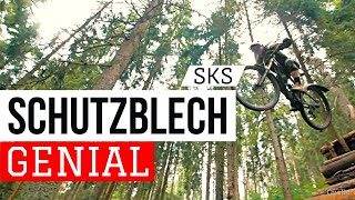 Genial  Stabiles amp abnehmbares SKS Schutzblech am Mountainbike [upl. by Culbert]