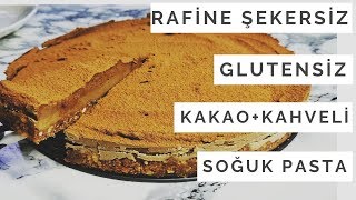 Kahveli Kakaolu Soğuk Pasta Çiğ Tiramisu  Vegan [upl. by Ariane979]