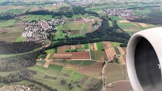 LandeAnflug auf Stuttgart mit Eurowings [upl. by Kezer65]