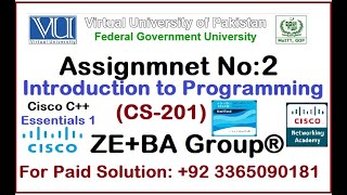 CS201 Assignment 2 Solution Fall 2024 By ZEBA Group  CISCO Essential C Certificate [upl. by Sile]