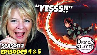 DAKI VS TANJIRO Mom Reacts To DEMON SLAYER EP 4 amp 5 [upl. by Uzzial]