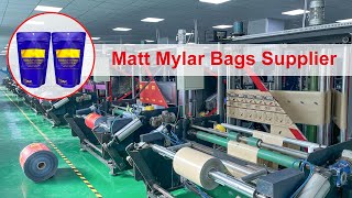 Stand Up Matte Mylar Bags Unveiling the Automated Cutting Process [upl. by Audy988]