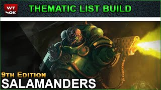 Thematic List Build Salamanders  9th Edition Warhammer 40k [upl. by Biernat]