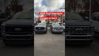 2024 Ford F350 Superduty Chrome package vs Sport Appearance Package comparison fordtrucks shorts [upl. by Zubkoff]