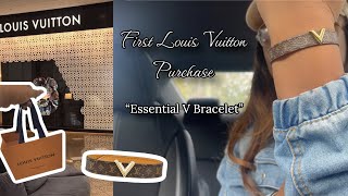 First Louis Vuitton Purchase  Essential V Bracelet  Luxe Review [upl. by Harte]